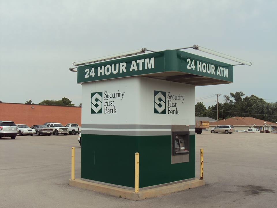 This is an old ATM that was reconditioned with a new wrap.  This is an example of the wide variety of applications for wraps.