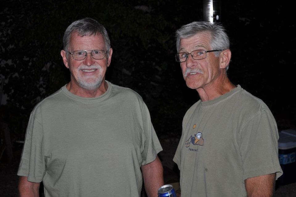 Dale on Left with an old friend.