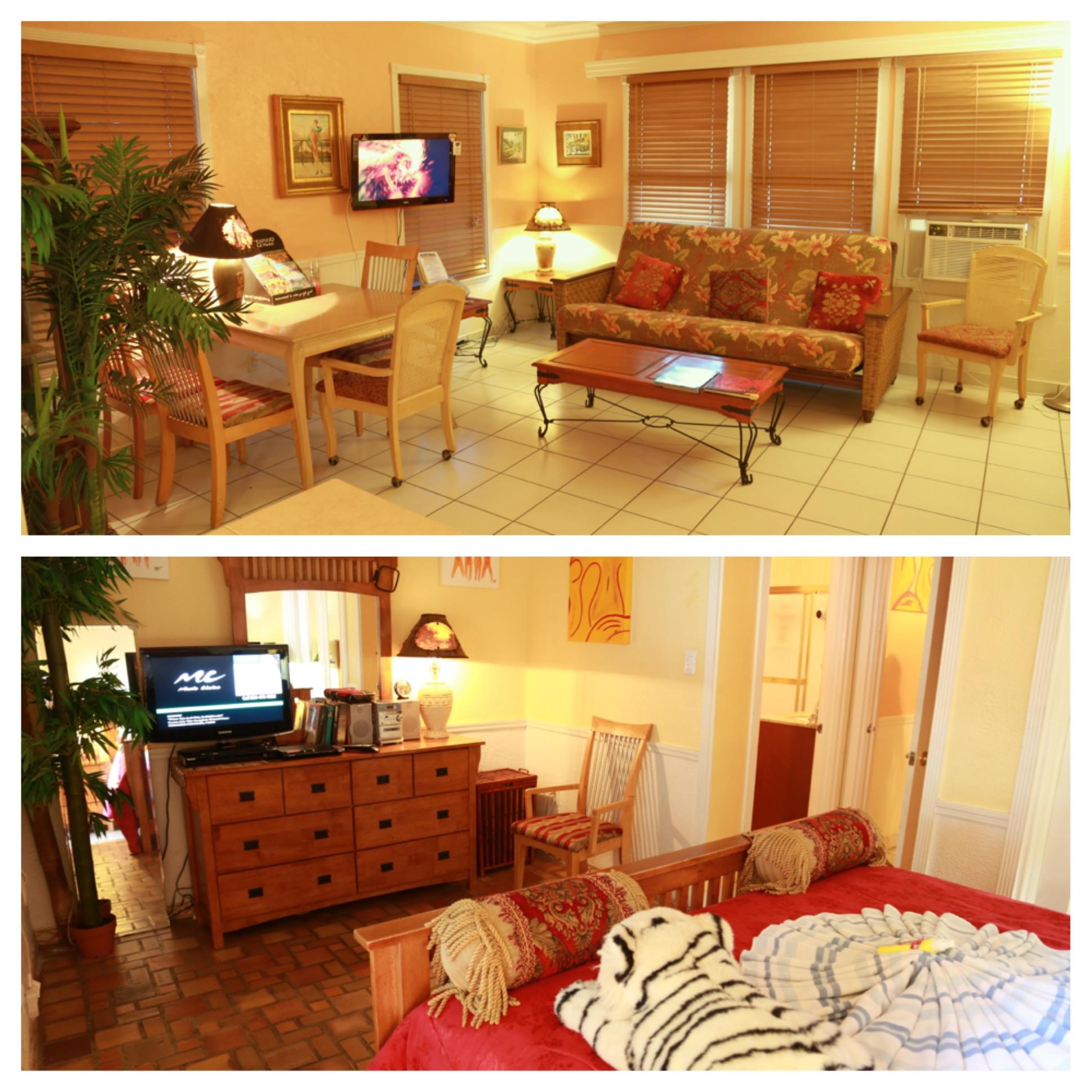 3 Diamonds AAA 1 Bedroom Beach Suite Van Gogh  2 for 2 to 4, Bedroom Queen Bed+ Living room Sofa Queen + Full Equipped Kitchen + Full Bath + 32