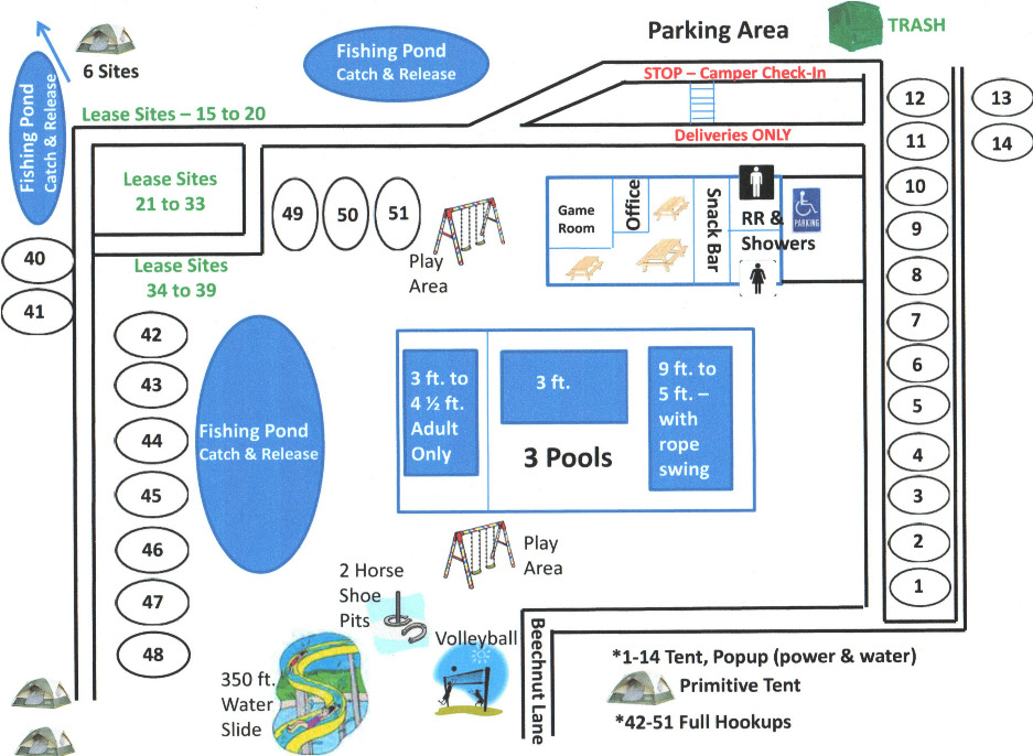 Beechnut Family Campground, 315 Beechnut Ln, Mt Airy, NC MapQuest