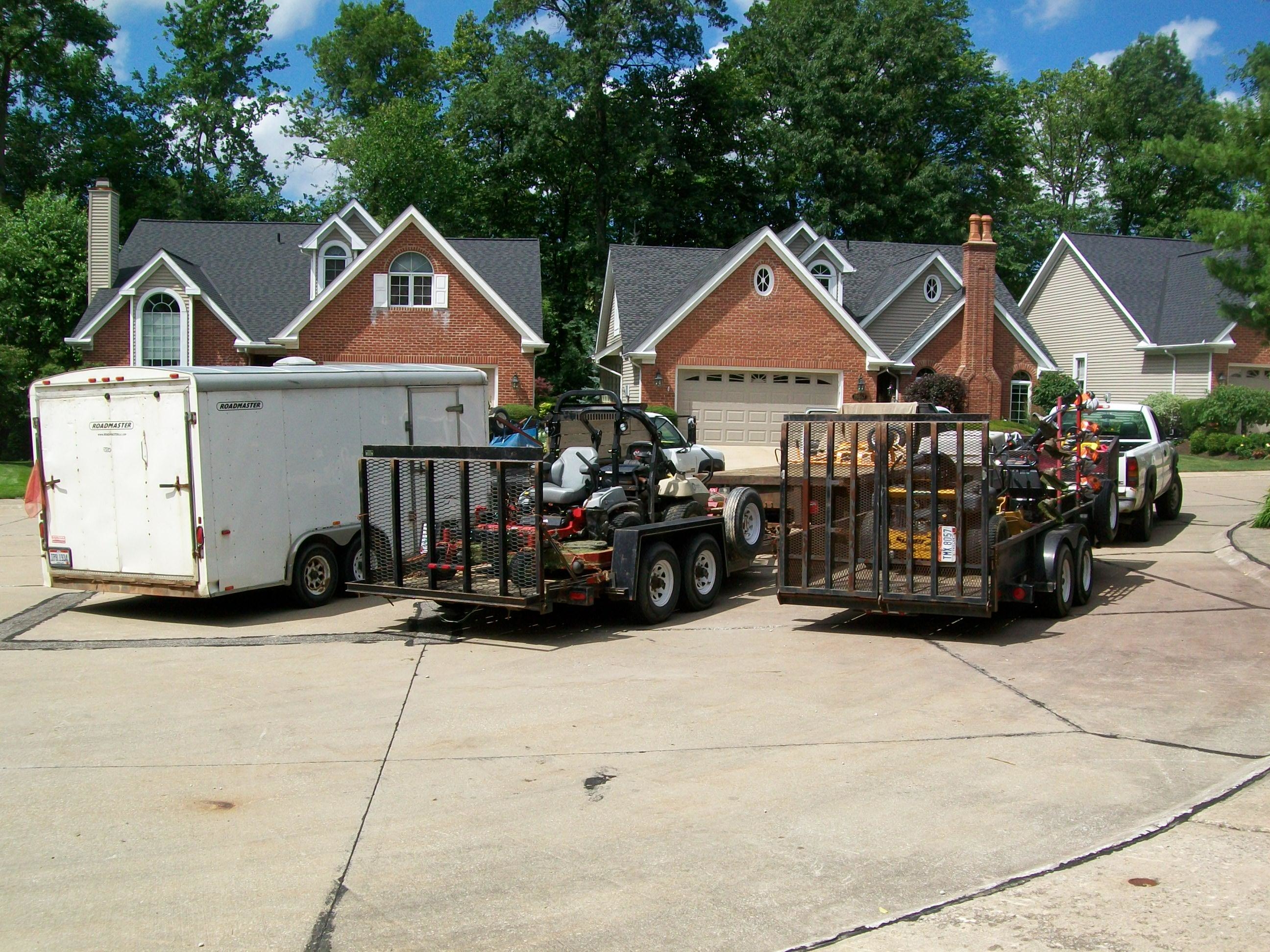Our lawn maintenance crews.