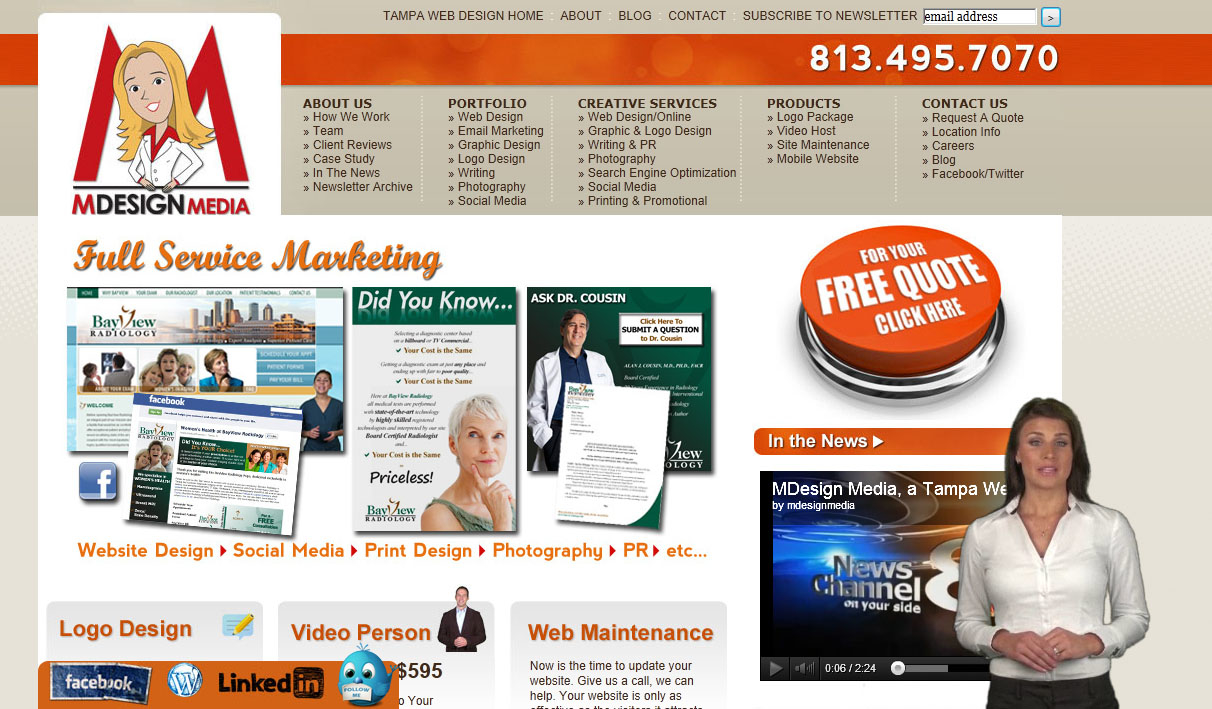 Tampa Web Design | MDesign Media - Tampa, FL