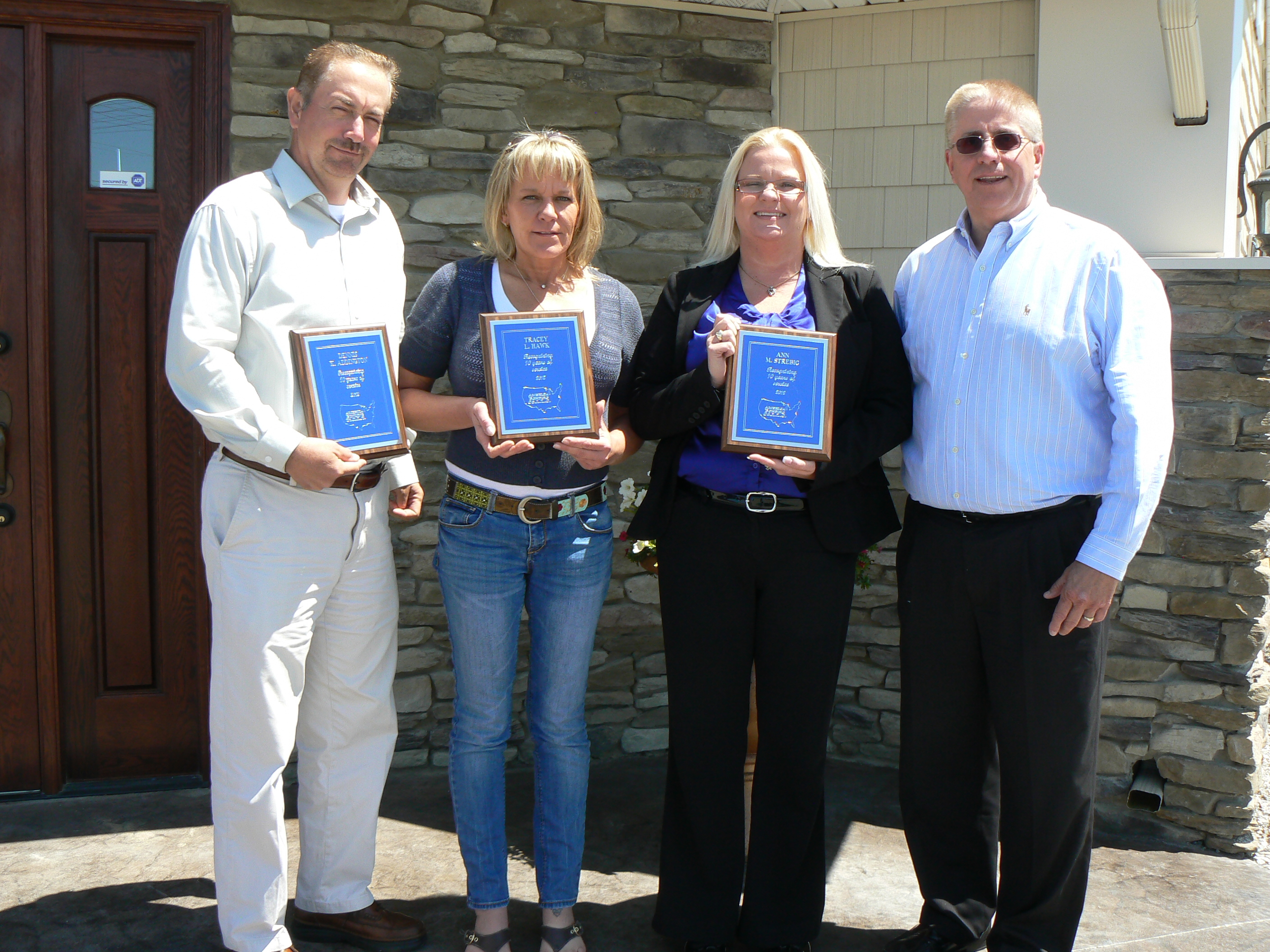 Bail Agents 10 year service awards lunchen.