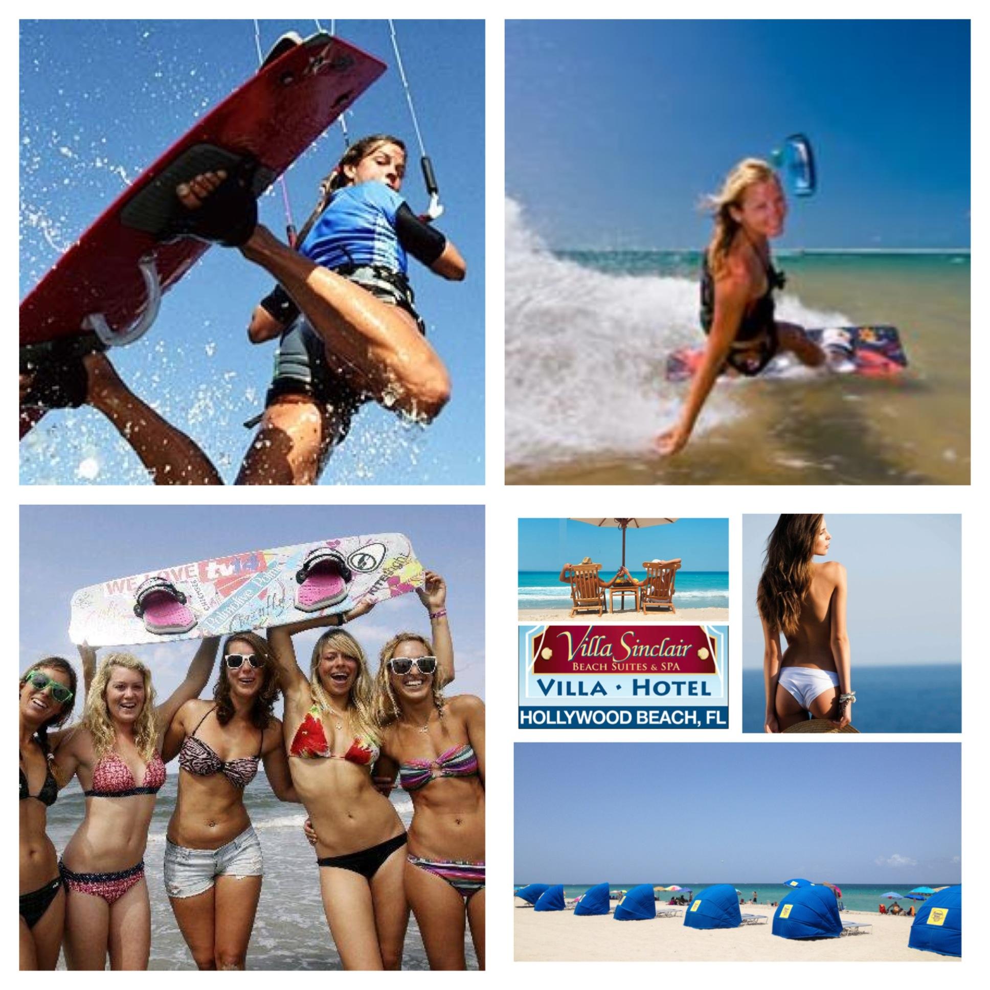 Bike, Walk, Run, Rollerblades, Kite surf, jet ski, or just have fun with friends & family in the Sun @ Villa Sinclair Beach Suites & SPA 317 Polk Street Hollywood Beach Florida 33019 RSVP 1-954-450-0000 steps from the Beach & Hollywood Boardwalk