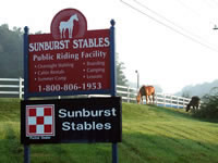 Sunburst Stables - Helen Horseback Riding & Zipline Tours - Clarkesville, GA