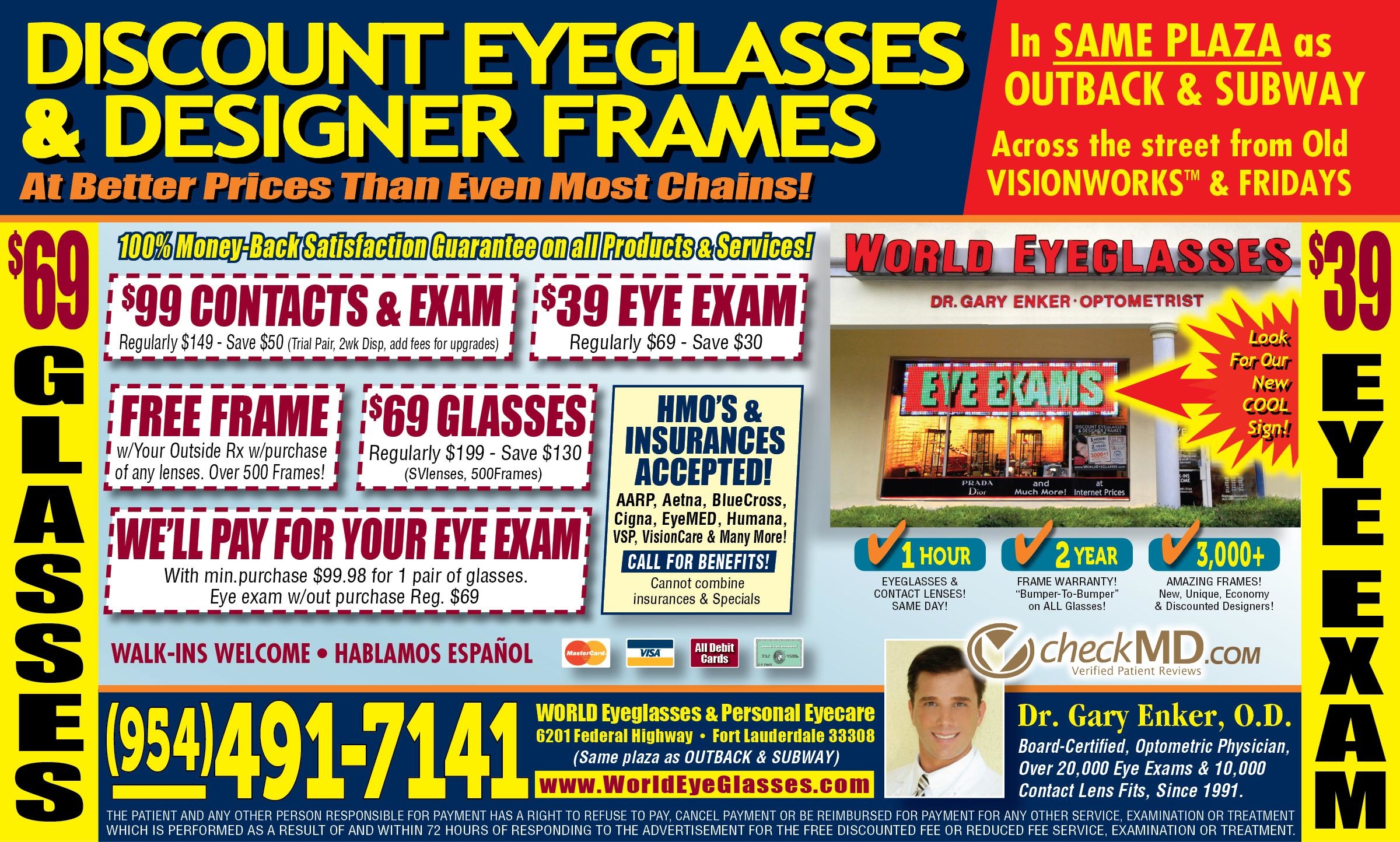 World Eyeglasses, 6201 N Federal Hwy, Fort Lauderdale, FL MapQuest