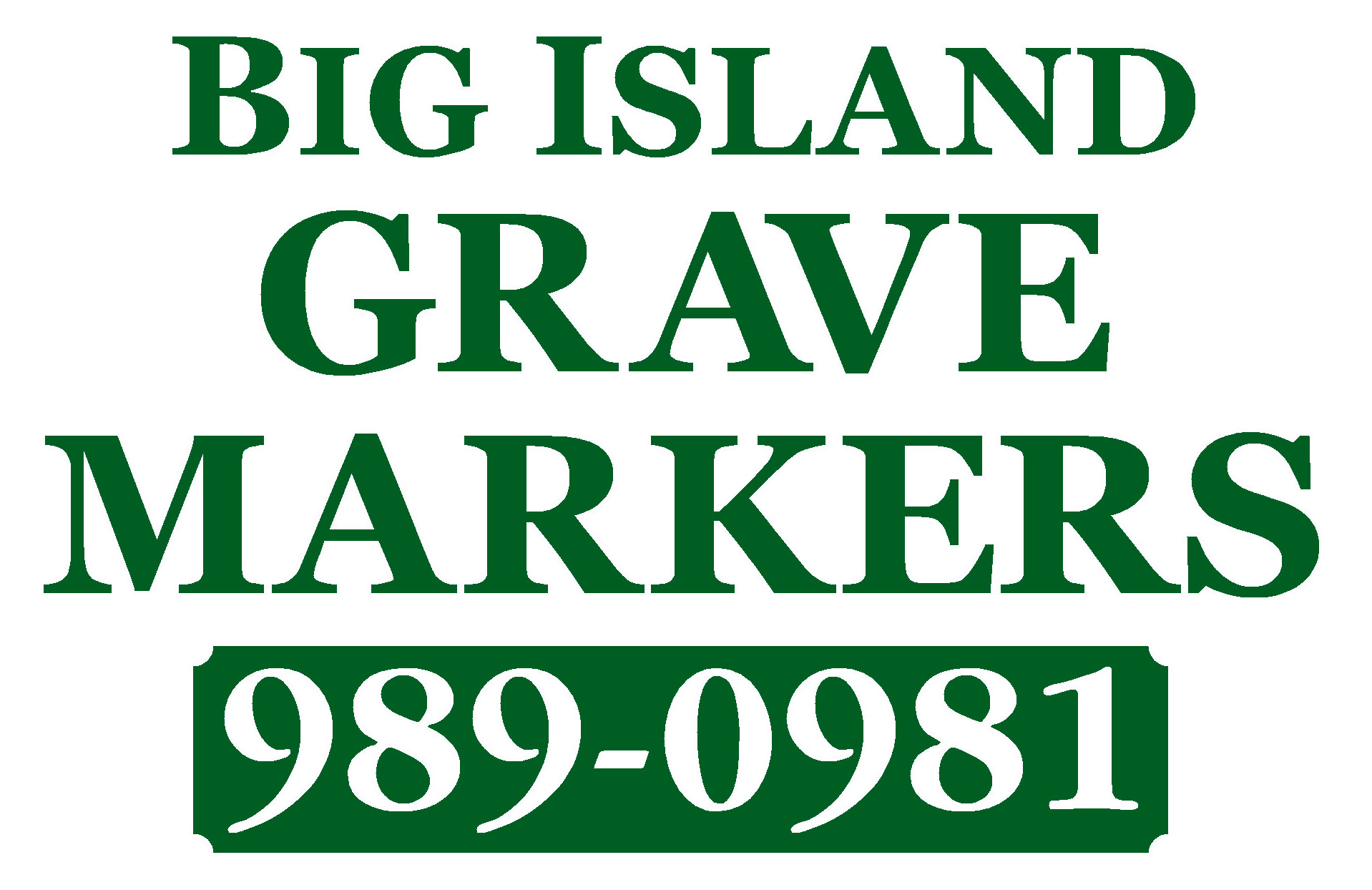 Big Island Grave Markers - Hilo, HI