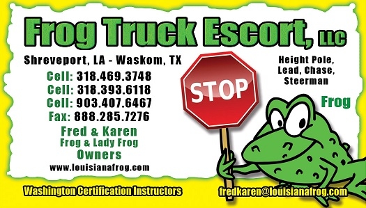 Frog Truck Escort - Shreveport, LA