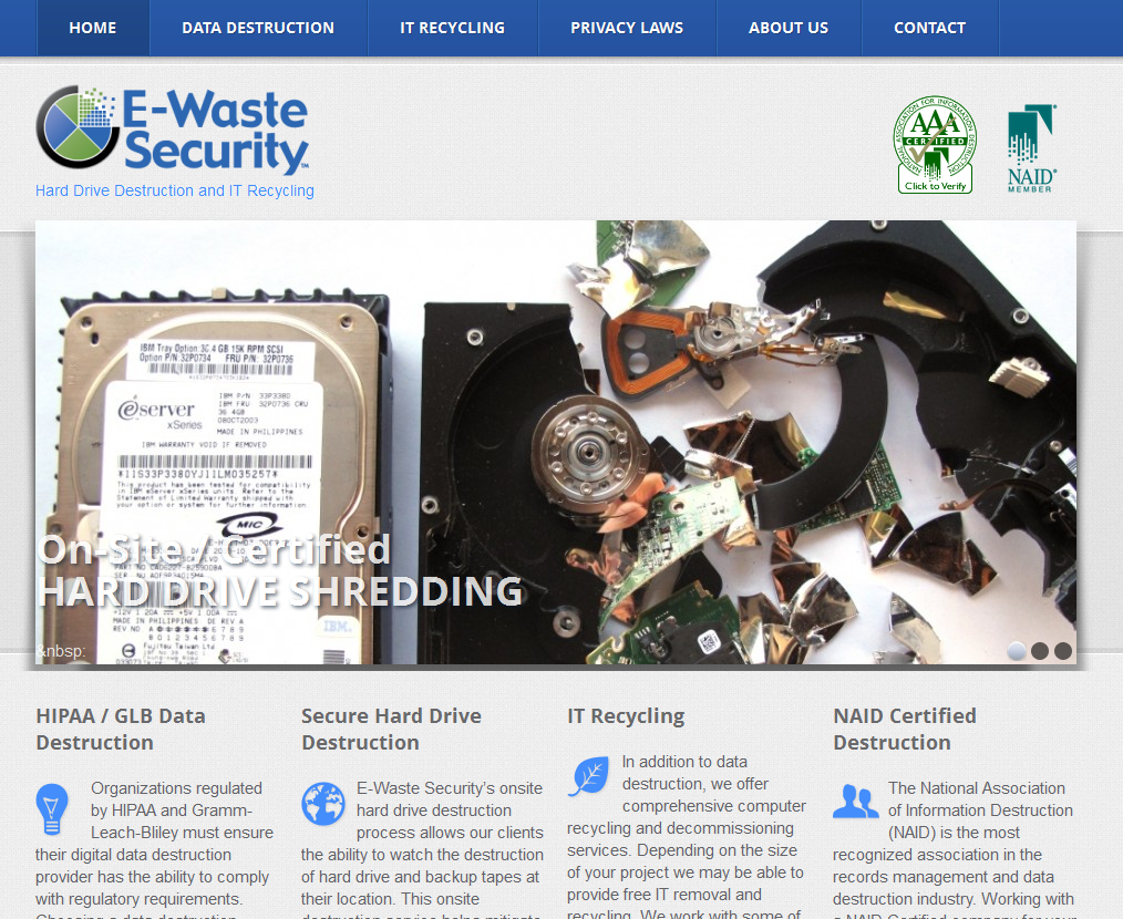 E-Waste Security Photo