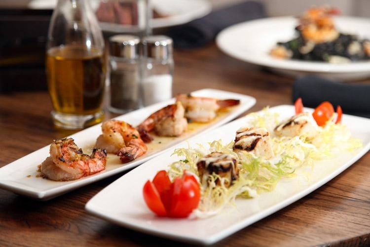 Shrimp and Scallops small plates at RedRocks