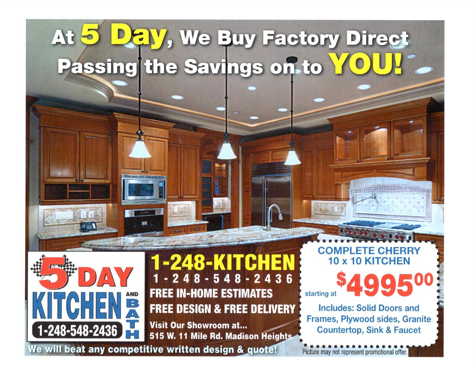 5 Day Kitchen and Bath Cabinets - Madison Heights, MI
