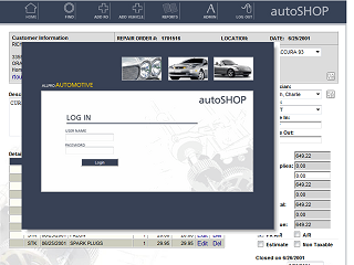 Online repair order and accounting system for automotive repair company Online repair order and accounting system for automotive repair company
