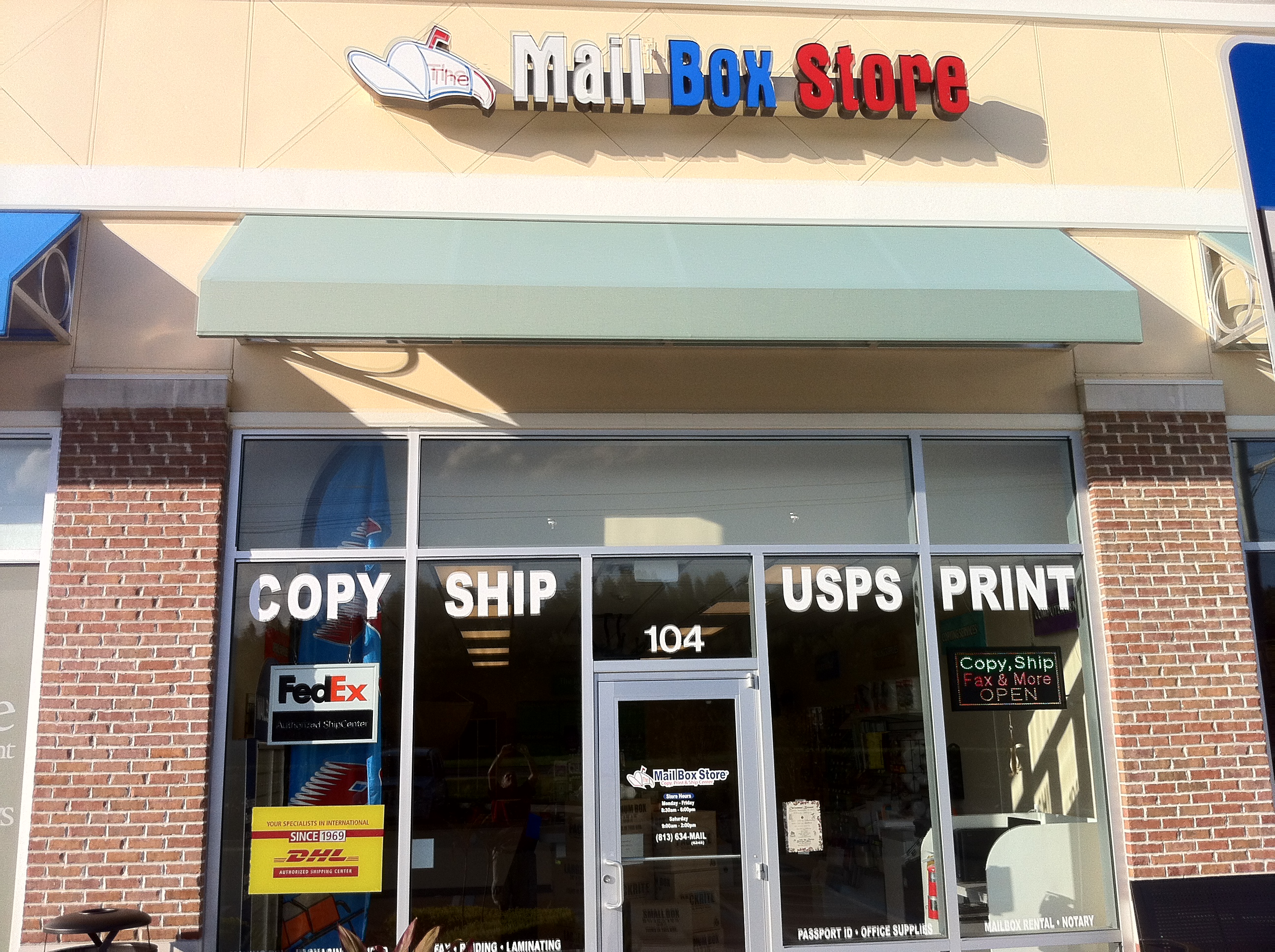 The Mail Box Store, 3848 Sun City Center Blvd, Ste 104, Ruskin, FL