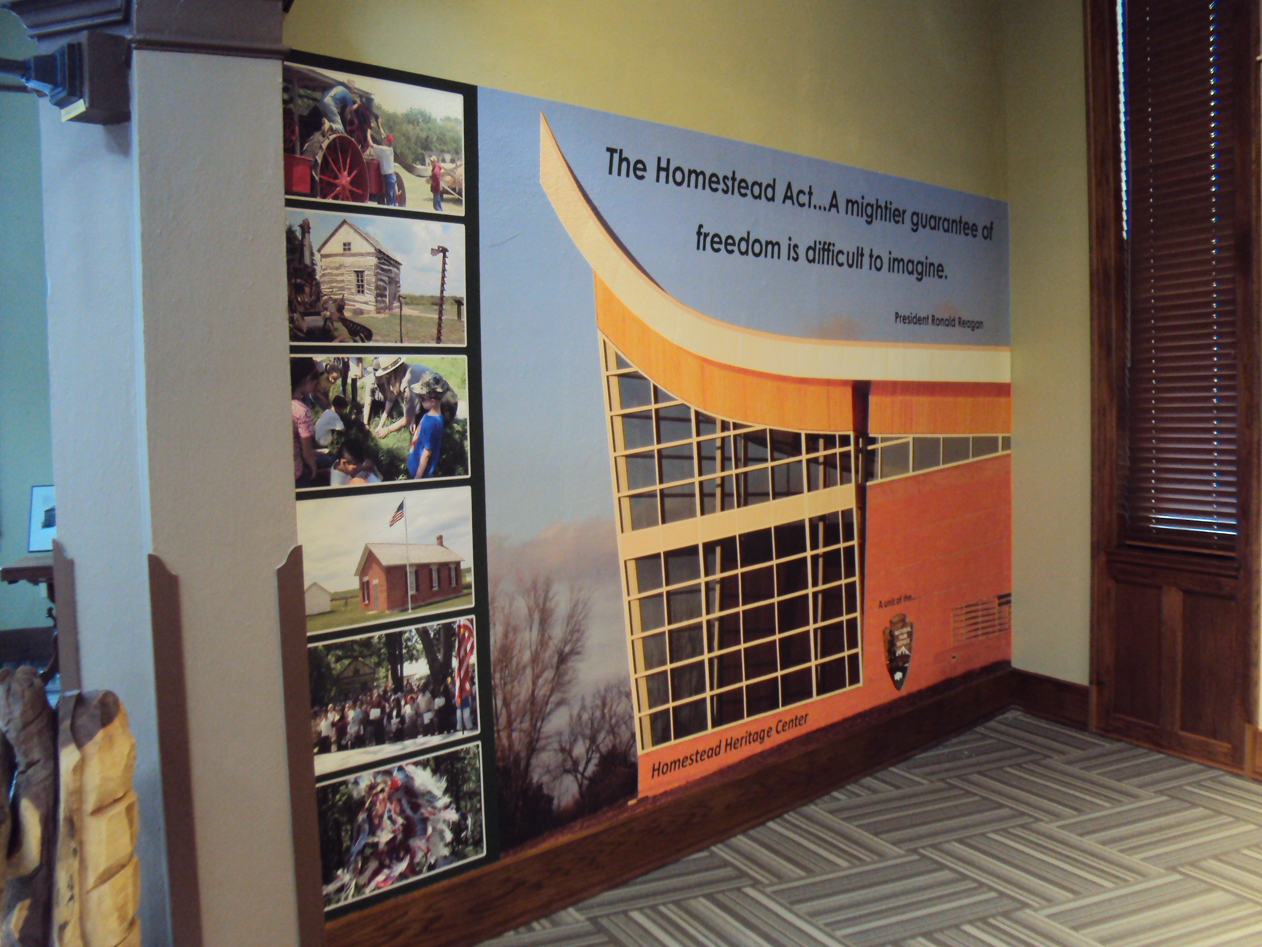 Indoor wall murals are a great way to liven up space that may have otherwise been wasted.