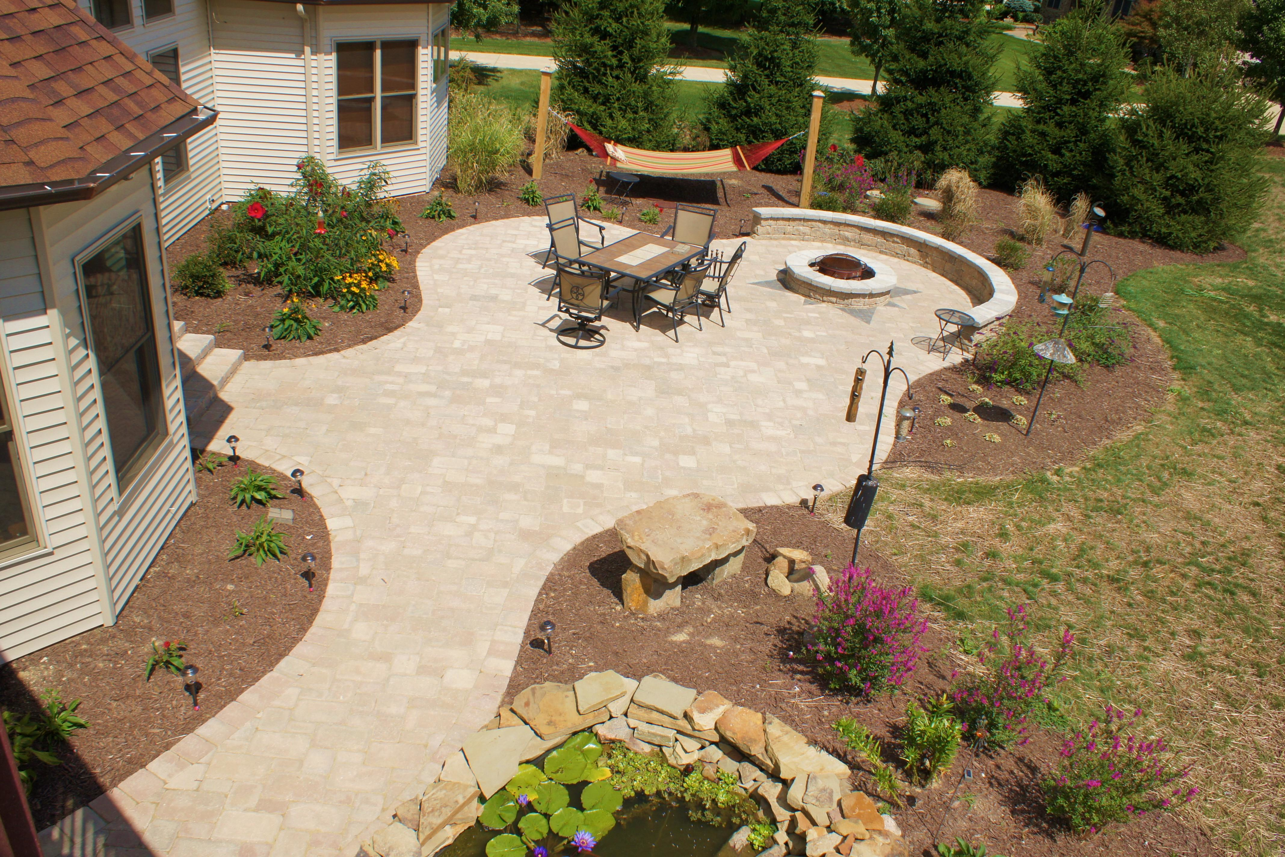 A Unilock paver patio Palmer's installed in Brunswick Hills 2012