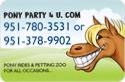 Pony Party 4 U - classified ad