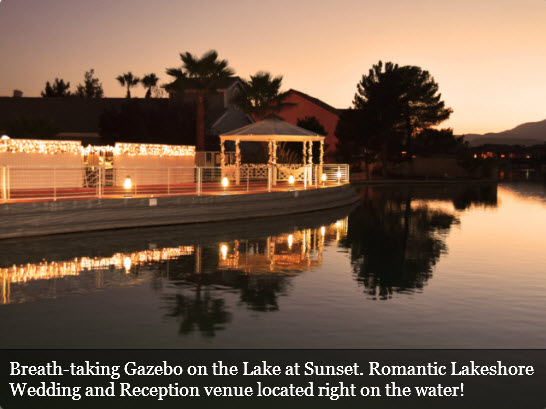 Gazebo Wedding on Lake