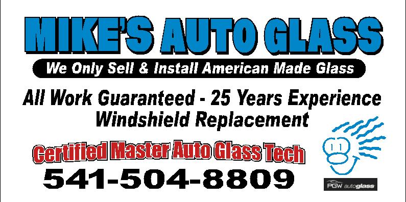 Auto Glass in OR Redmond 97756 Mike's Auto Glass LLC. 125 SE Evergreen Ave (541)526-8318