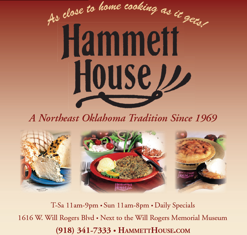 Hammett House Restaurant, 1616 W Will Rogers Blvd, Claremore, OK MapQuest