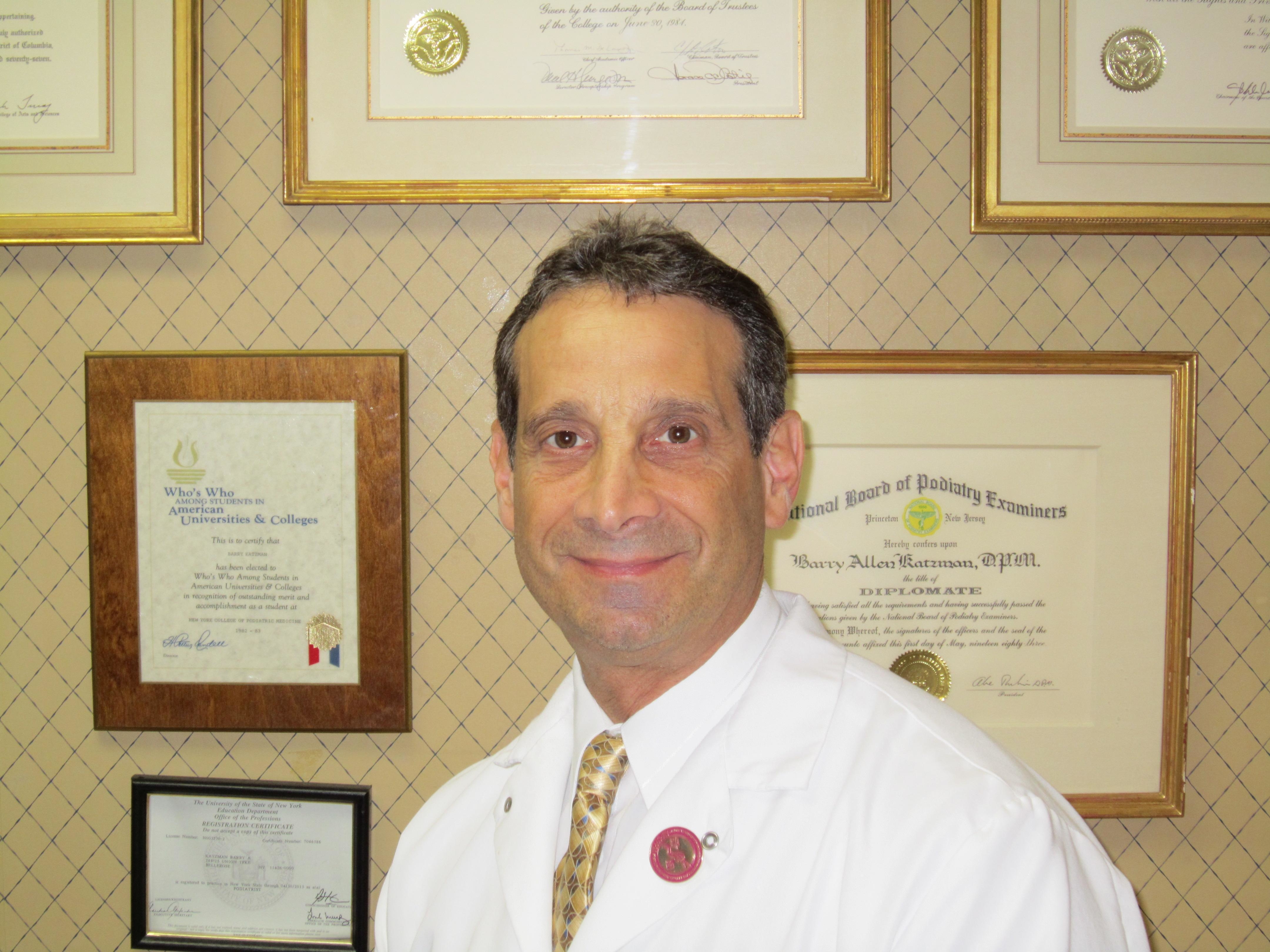 Podiatry in NY Bellerose 11426 Dr Barry Katzman 248-25 Union Tpke (718)839-6488