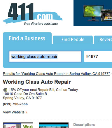 Add a business to 411.com