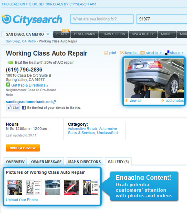 Citysearch local marketing