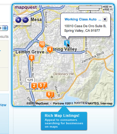Citysearch local listings