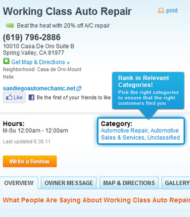 Citysearch local advertising