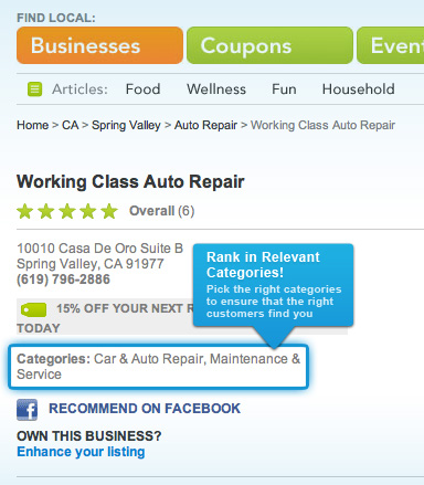 Local.com advertising