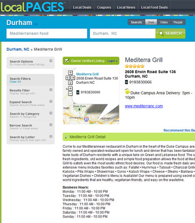 Add a business to LocalPages