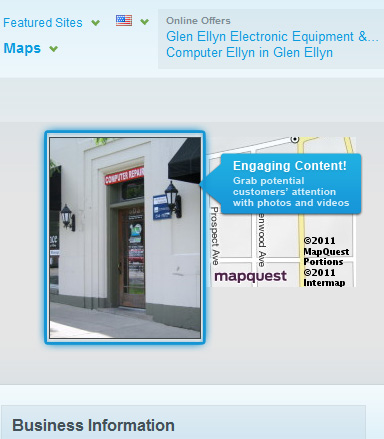 MapQuest search marketing