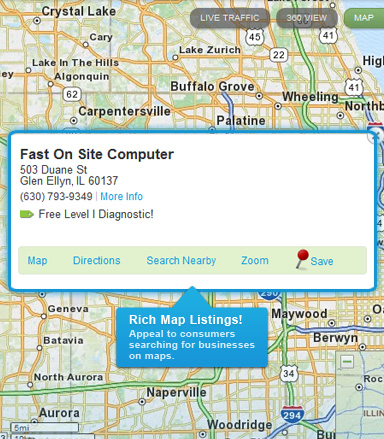 Local search engine business listing management