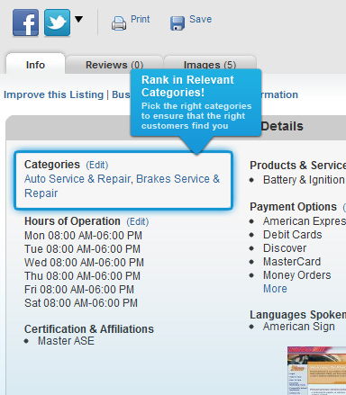 Superpages search marketing