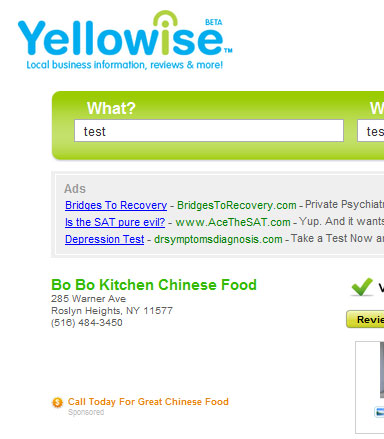 Add a business to Yellowise