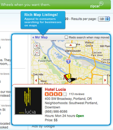 Yelp business directory