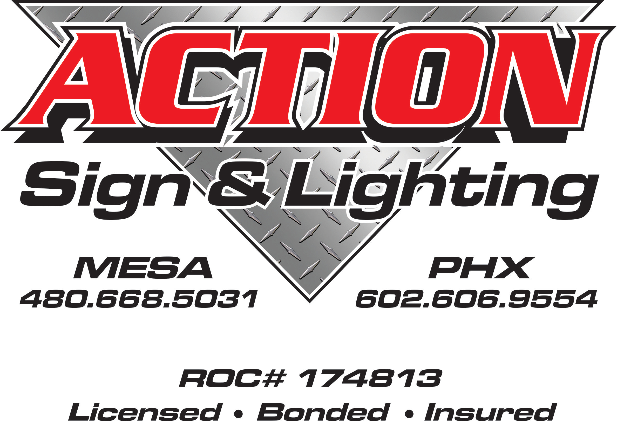 Action Sign and Lighting