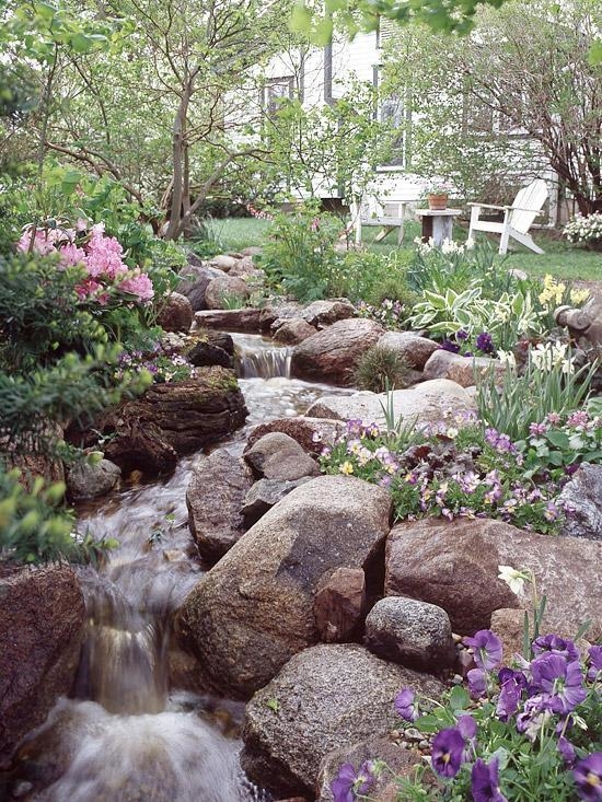 Cascading Streams installed in your backyard.