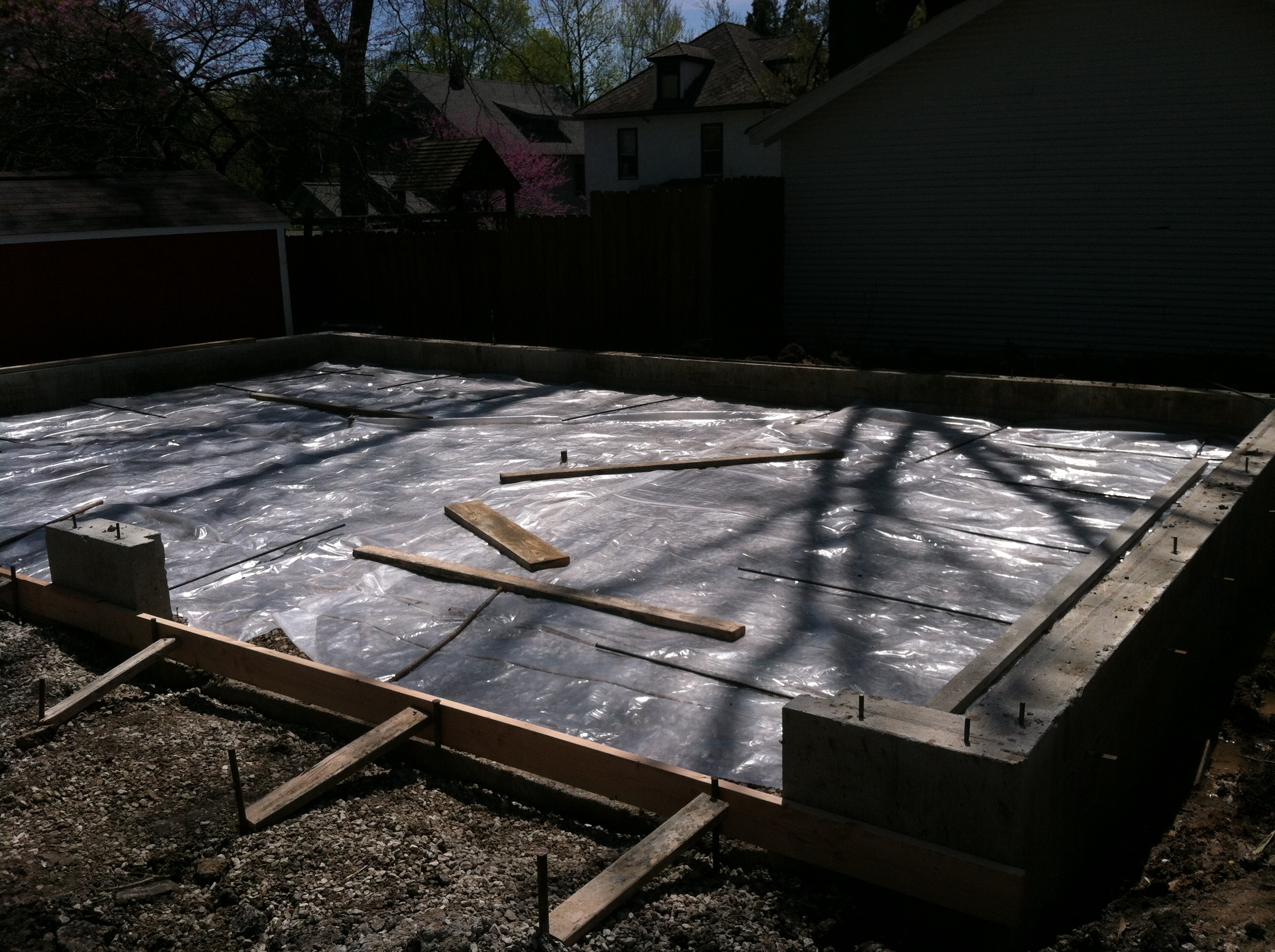 garage floor set up