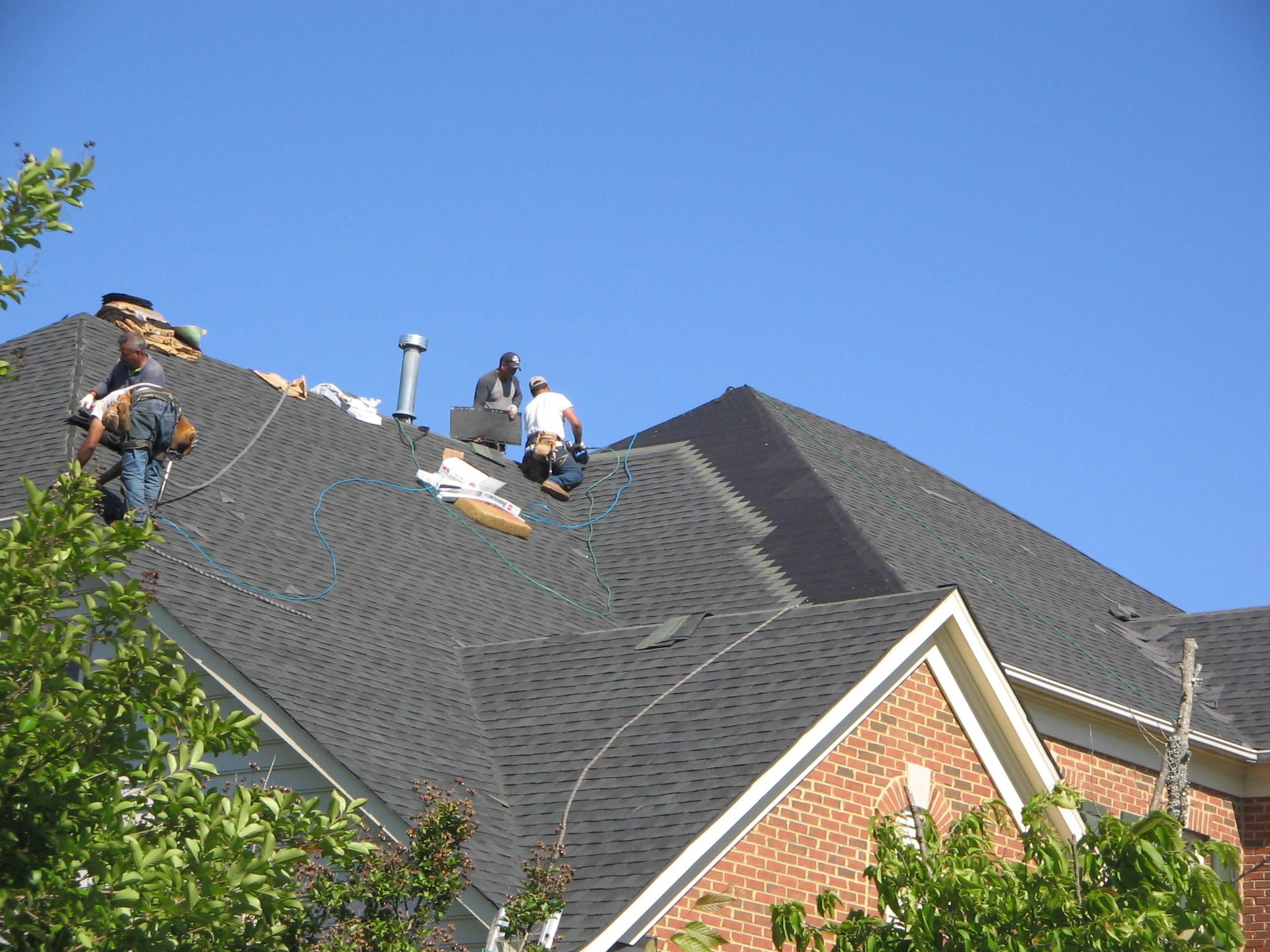 Big roof job being completed