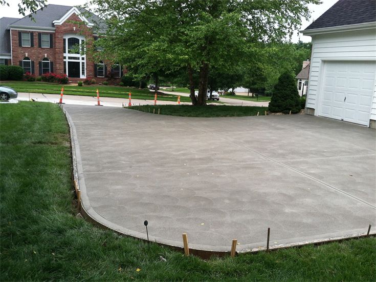 driveway Mag swirl with a picture frame finish