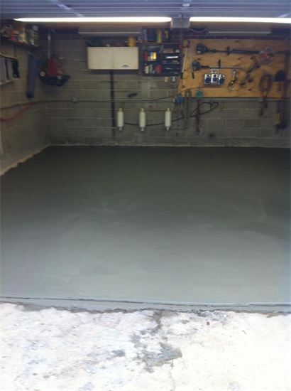 garage floor slick trowel finish