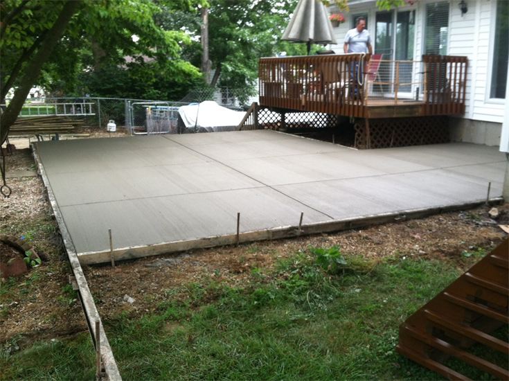 patio light broom finish