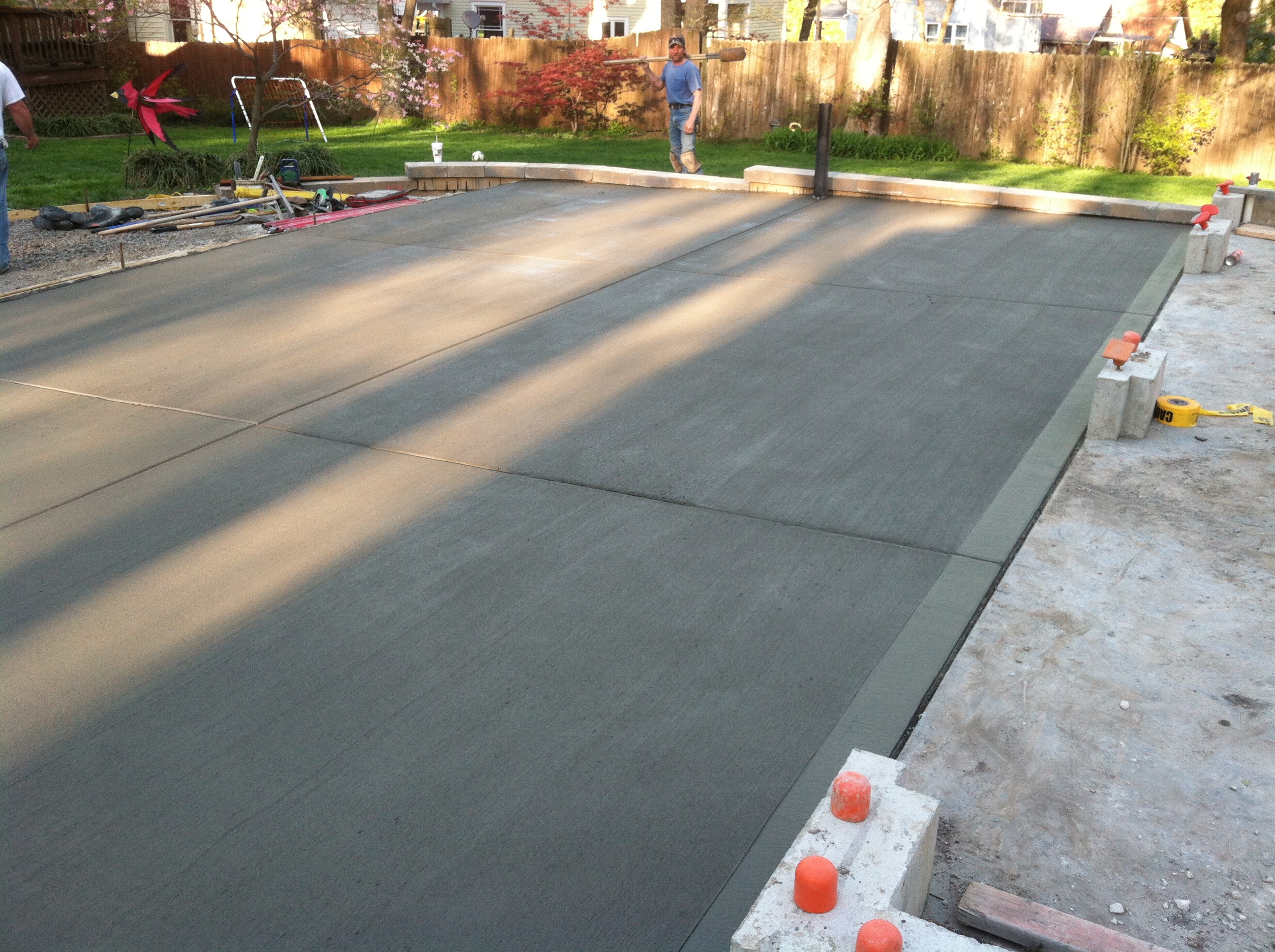 first pour on driveway