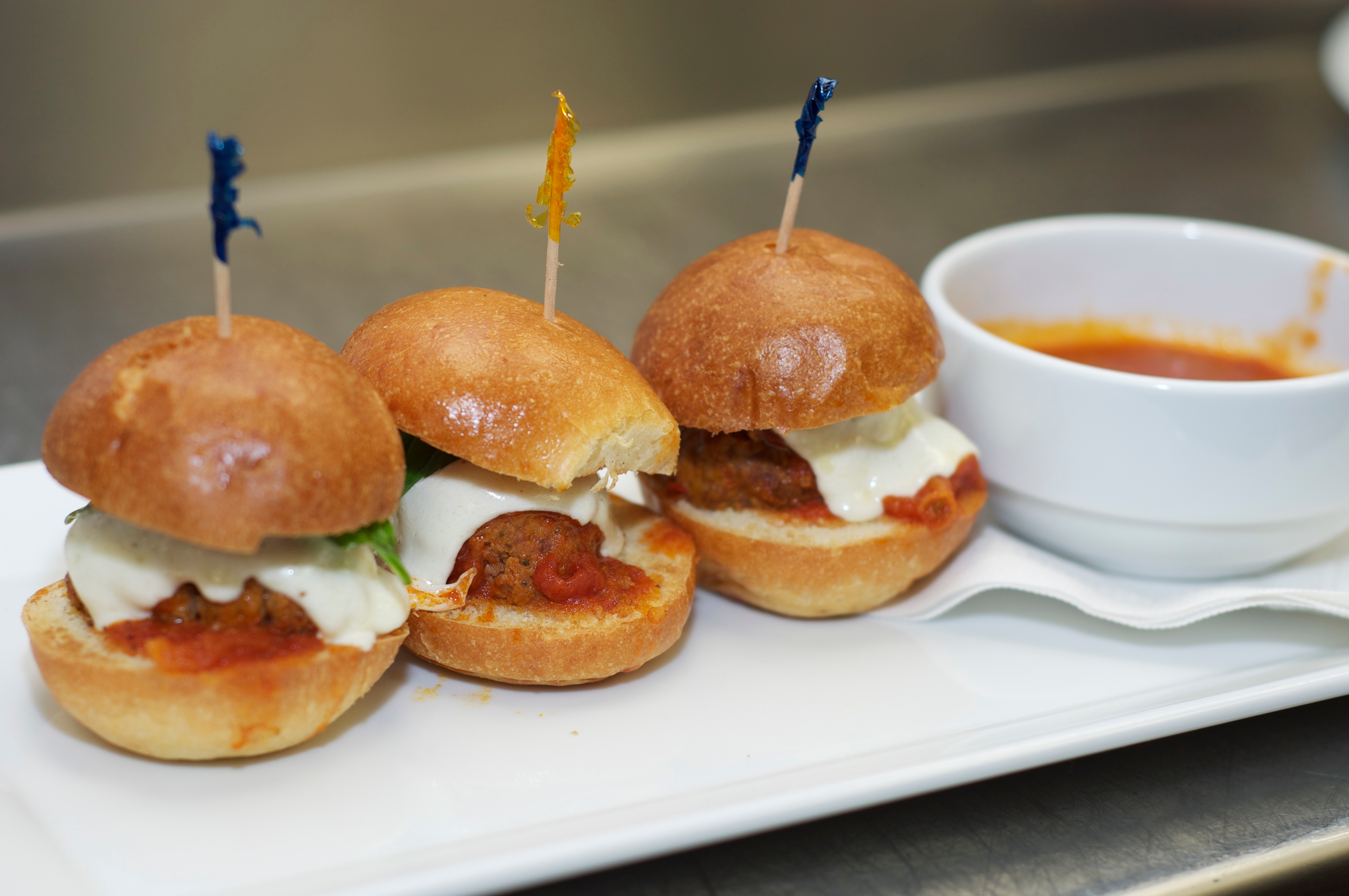 Our famous Meatball Sliders